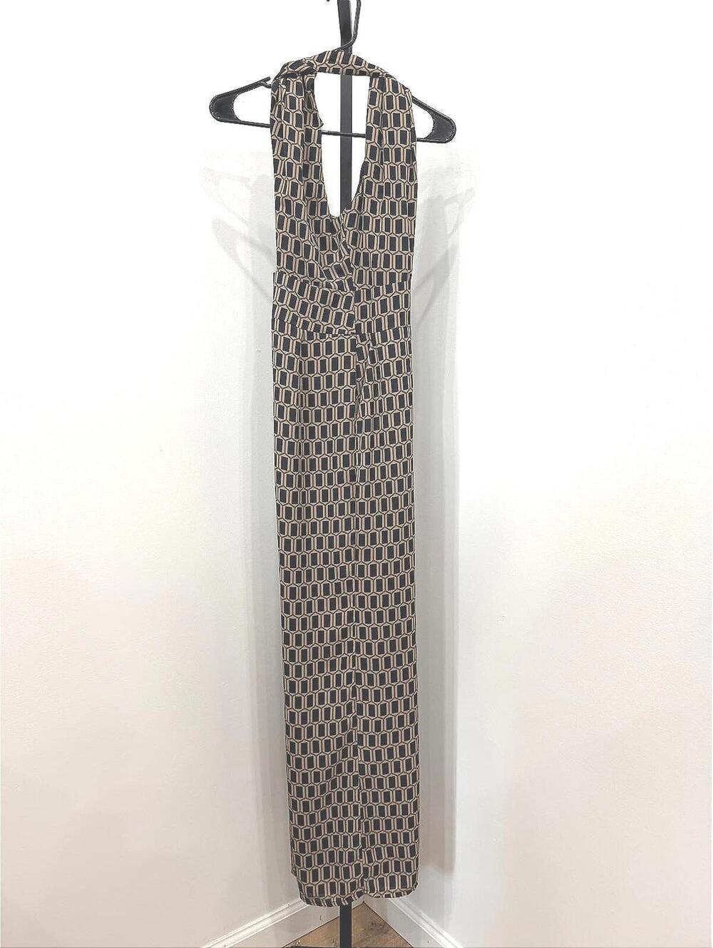 Louna S Jumpsuit Sleeveless Geometric Pattern Maxi Long Spring